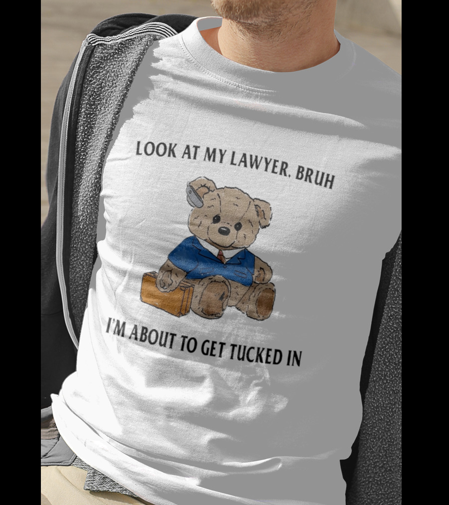 Bear Bracing For Bedtime With Lawyer Vibes T-Shirt