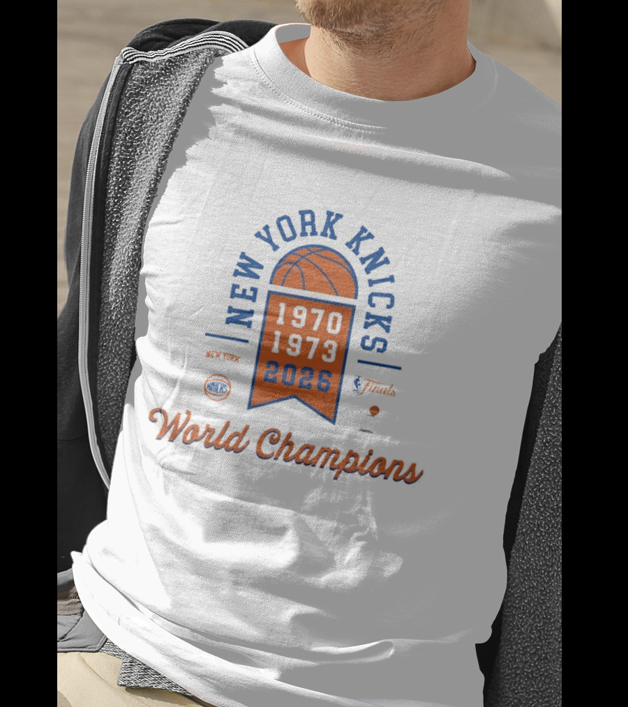 New York Knicks World Champions Basketball 3 Time 1970 1973 2026 T-Shirt