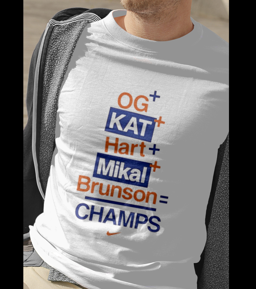 OG KAT Hart Mikal Brunson Champs Knicks 2026 T-Shirt