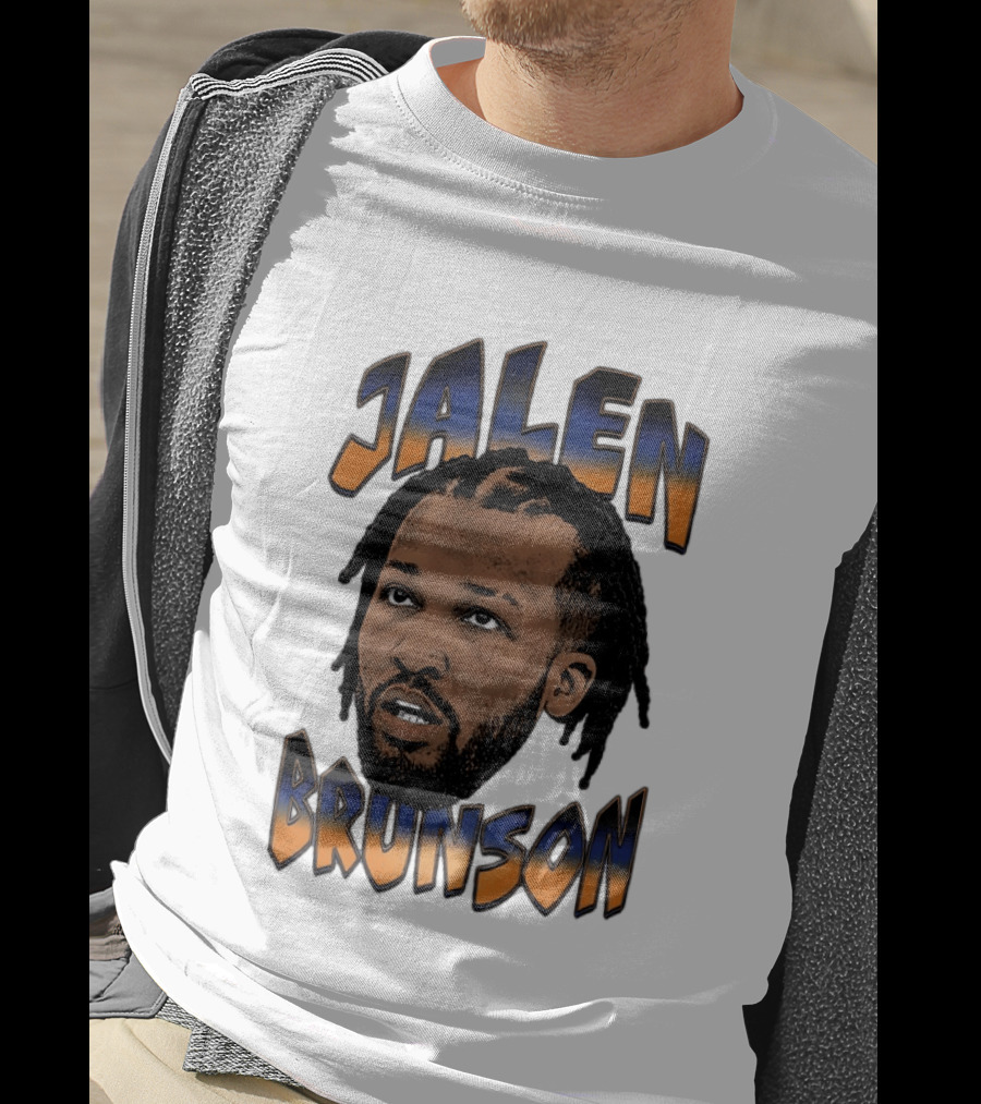 Jalen Brunson New York Knicks Player Big Face T-Shirt