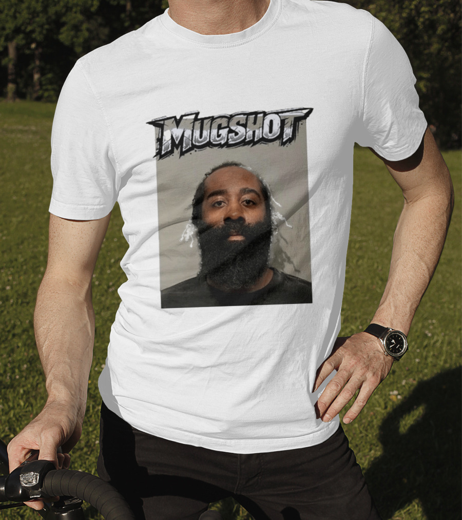 James Harden Shot Graphic Black And White T-Shirt