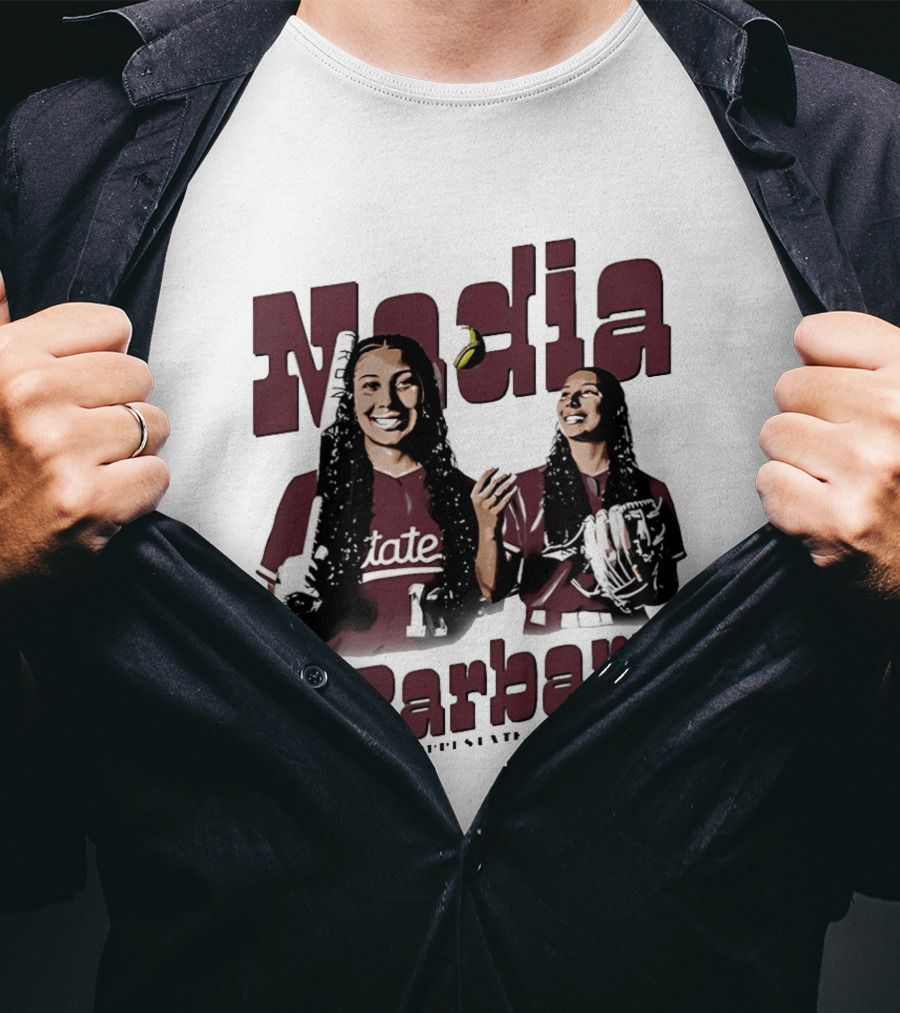 Mississippi State Nadia Barbary Bulldogs Baseball T-Shirt