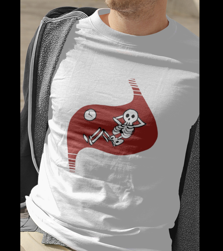 Tummy Time Skeleton With Fitness T-Shirt