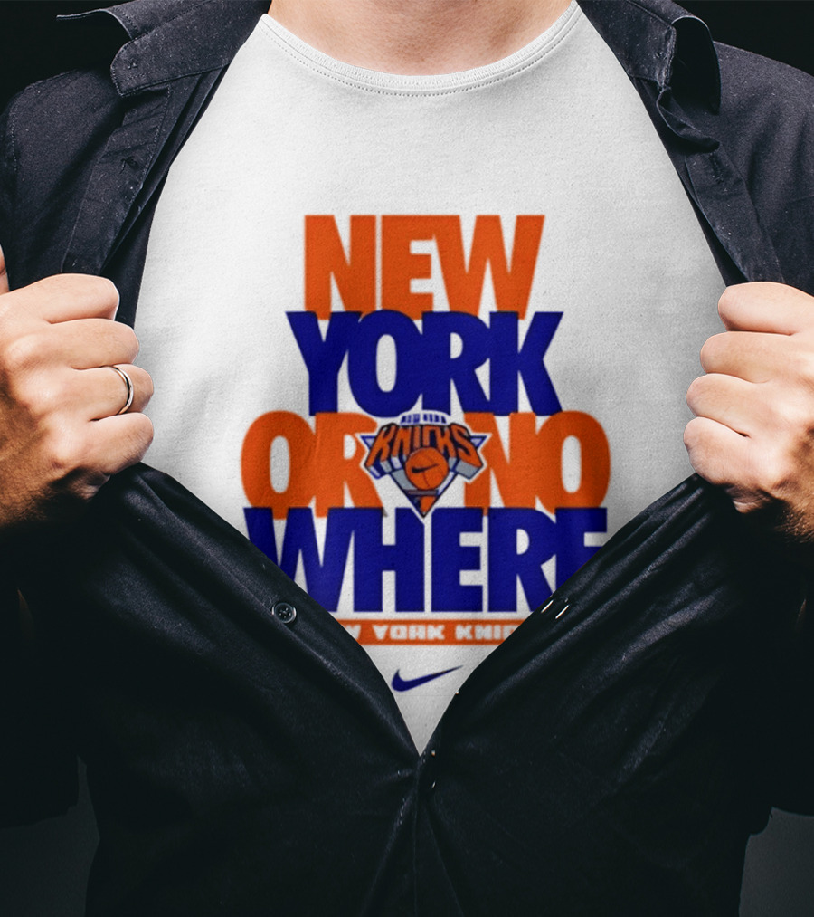 New York Or Nowhere New York Knicks 2026 AJ1 T-Shirt