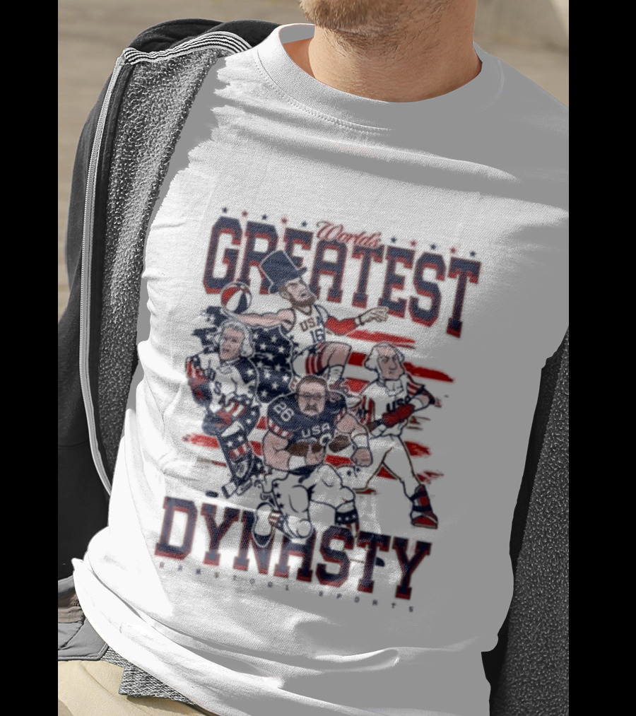USA World's Greatest Dynasty Founding Fathers 4th Of July Celebration T-Shirt