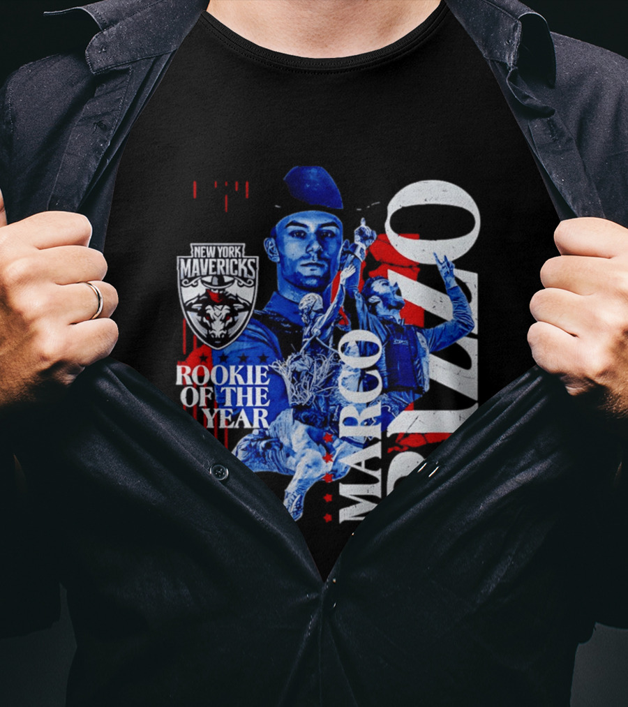 Marco Rizzo New York Mavericks PBR 2026 Rookie Of The Year T-Shirt