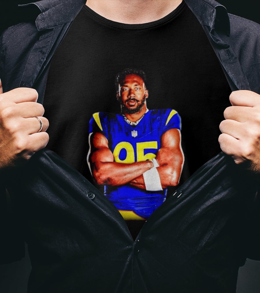 Myles Garrett 95 Los Angeles Rams Football Sports Fan T-Shirt