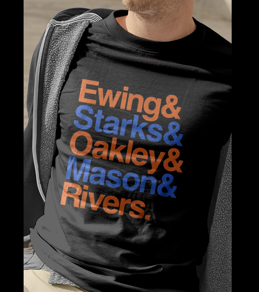 New York Knicks Ewing Starks Oakley Mason Rivers Legends T-Shirt