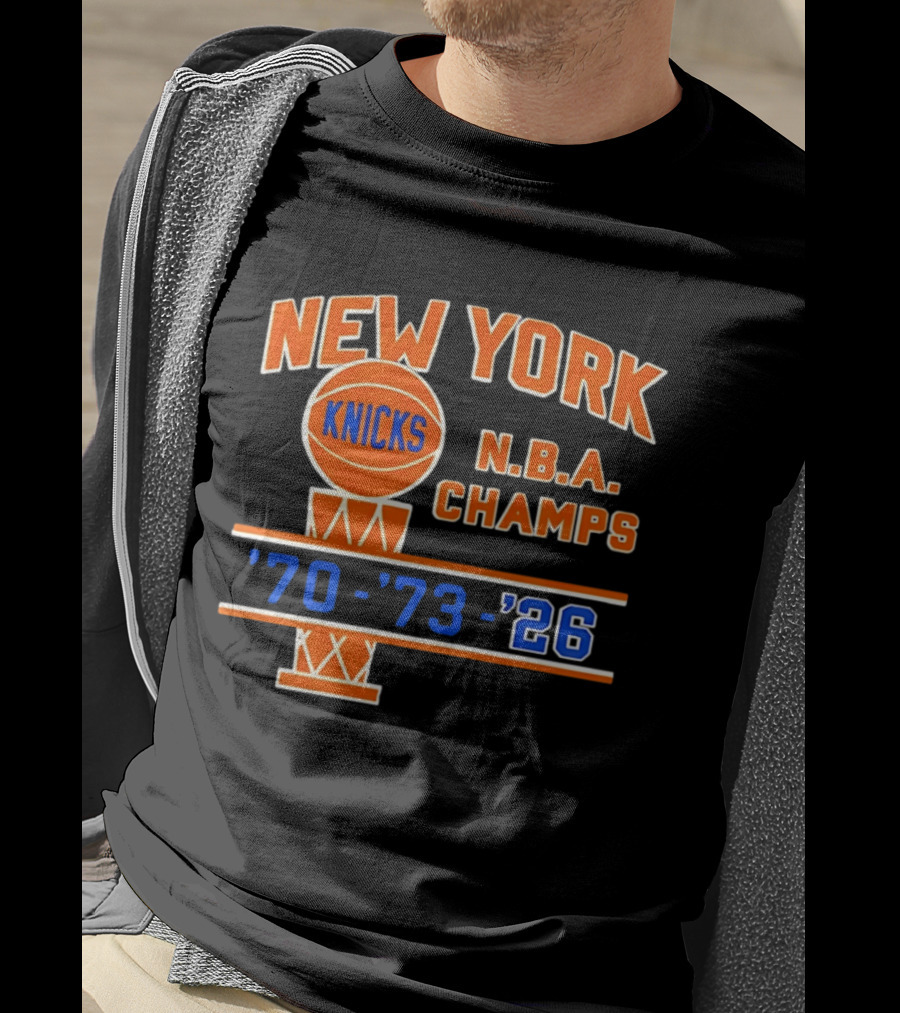 New York Knicks NBA Champs 1970 1973 2026 T-Shirt