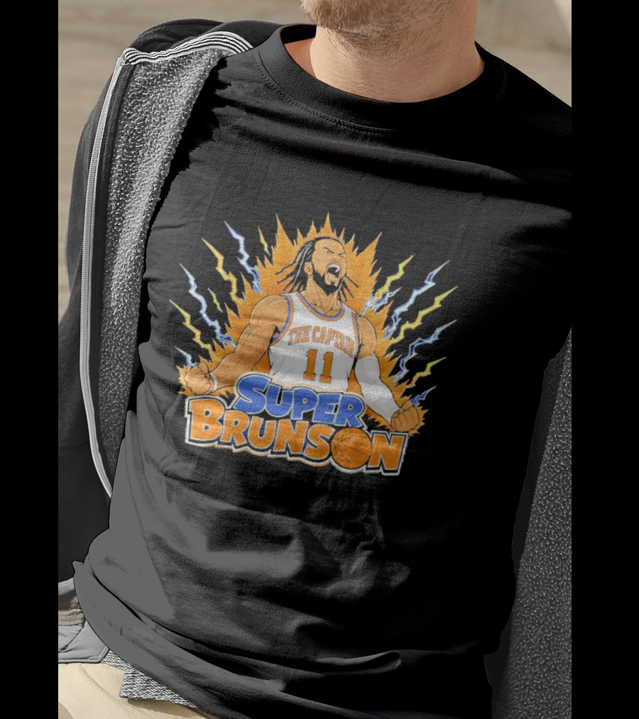 New York Knicks Super Brunson The Captain Son Goku T-Shirt