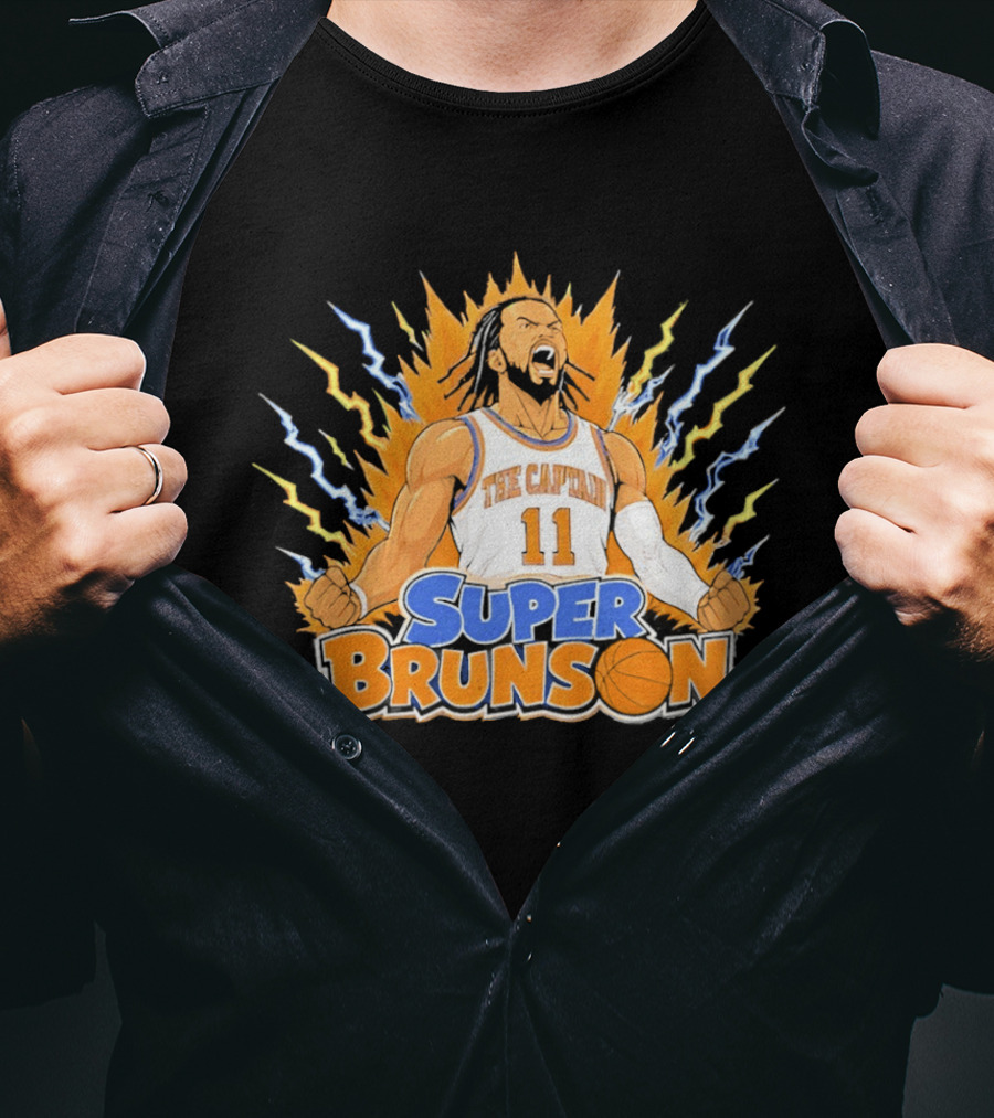 New York Knicks Super Brunson The Captain Son Goku T-Shirt