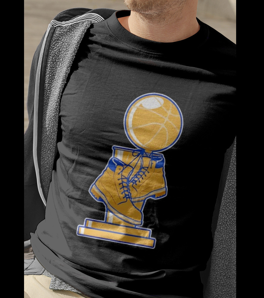 New York Basketball Trophy Golden Boots T-Shirt