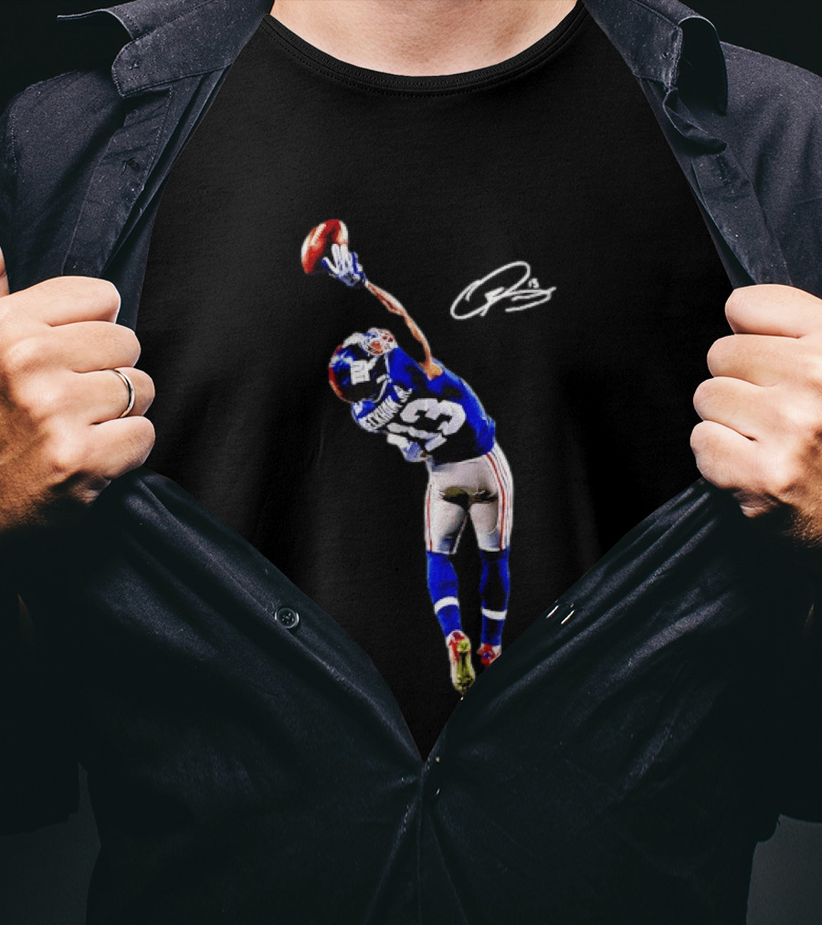 Odell Beckham Jr. Iconic One Handed Catch New York Giants 13 T-Shirt
