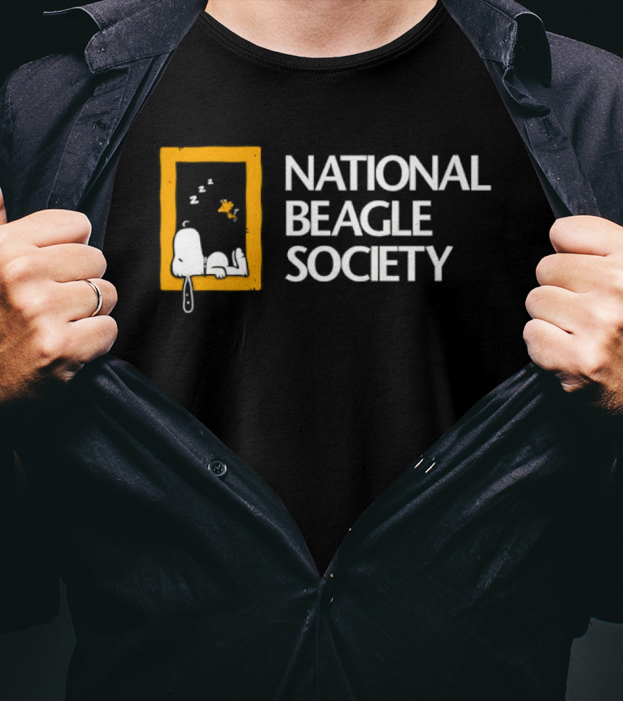 Peanuts Snoopy And Woodstock National Beagle Society T-Shirt