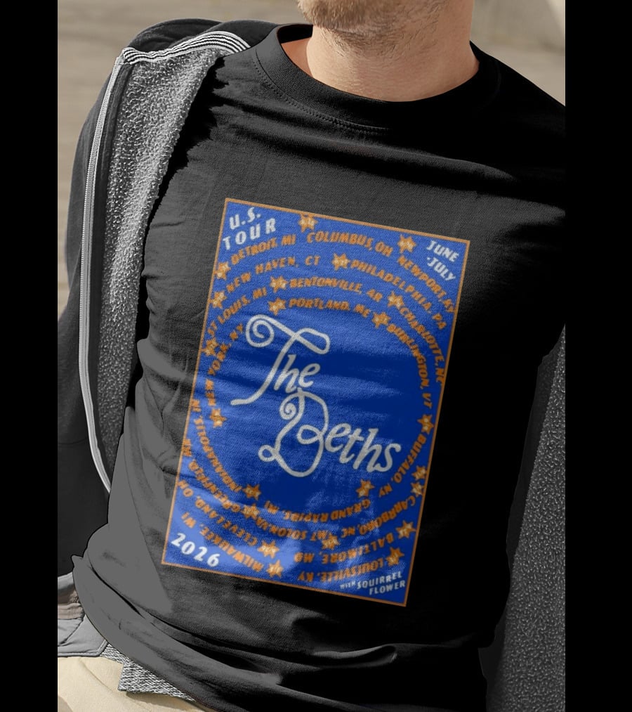 The Beths US Tour 2026 Cities June July With Squirrel Flower T-Shirt