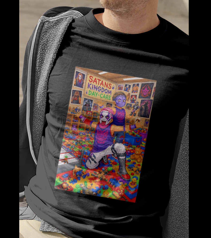 Satan's Kingdom Day Care Kids Cartoon Toys Chaos T-Shirt