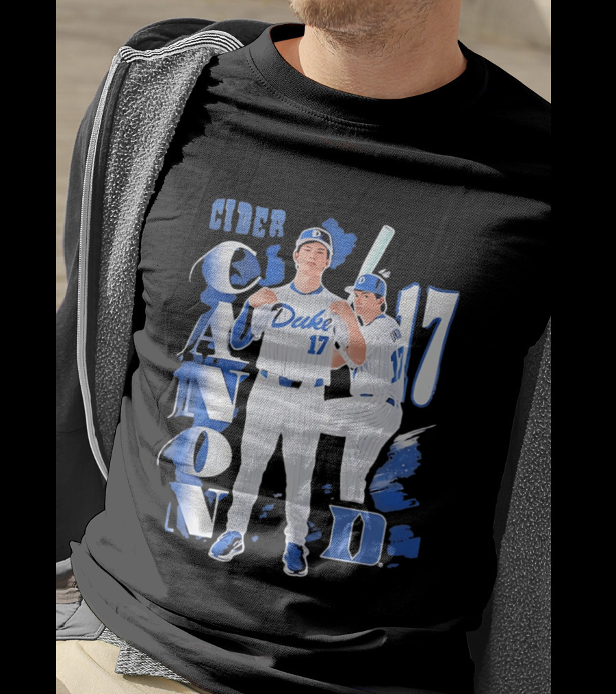 Duke Blue Devils Cider Canon 17 Baseball Team T-Shirt