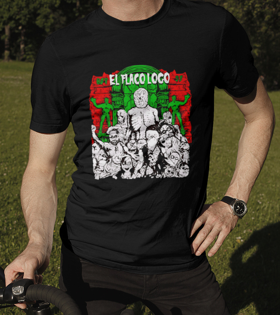 El Flaco Loco EST 97 Luchador Zombie Mashup T-Shirt