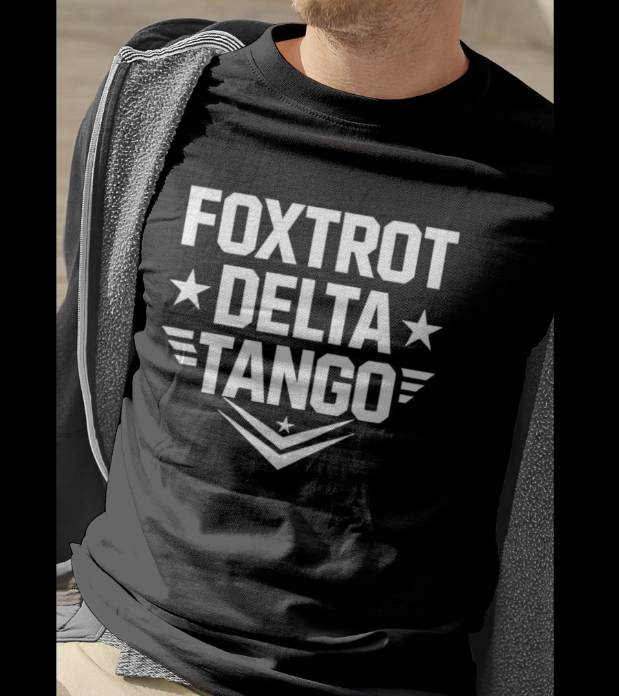 Foxtrot Delta Tango Stars And Stripes Military Phonetic Alphabet T-Shirt