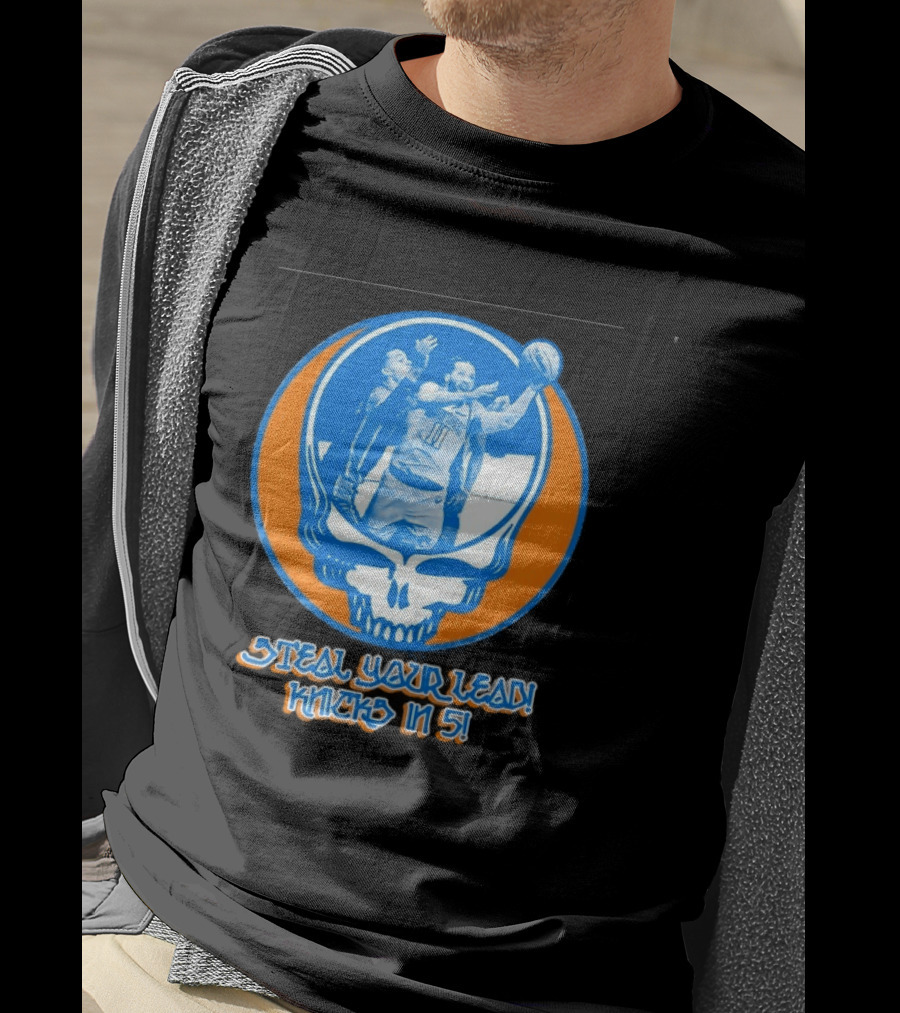 New York Knicks Jalen Brunson Steal Your Lead Knicks In 5 T-Shirt