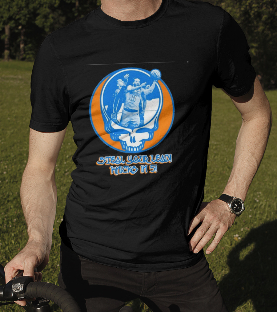 New York Knicks Jalen Brunson Steal Your Lead Knicks In 5 T-Shirt