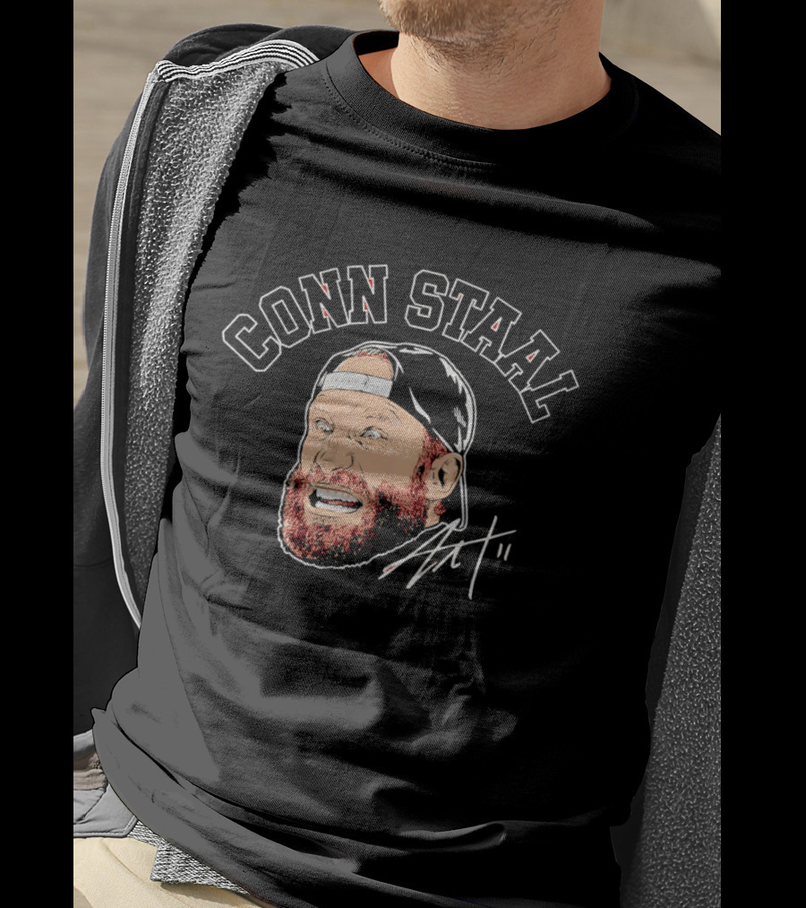 Jordan Staal Carolina Hurricanes Conn Staal Face T-Shirt
