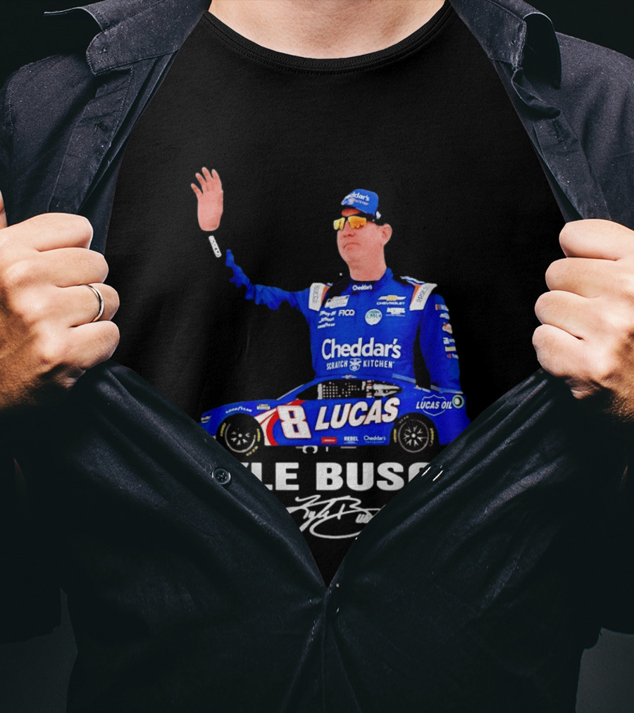 Kyle Busch 1985 2026 Lucas Oil Cheddar's Scratch Kitchen T-Shirt