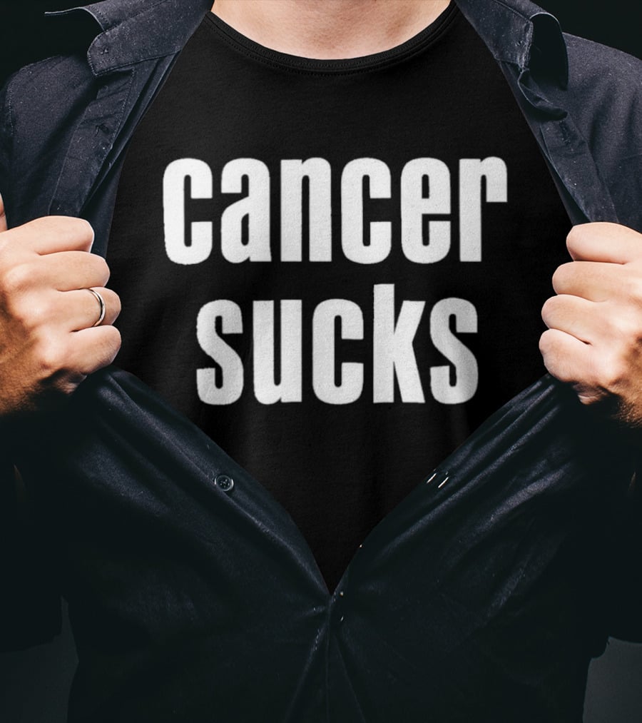 Lucky Anya Taylor Cancer Sucks Empowerment Message T-Shirt