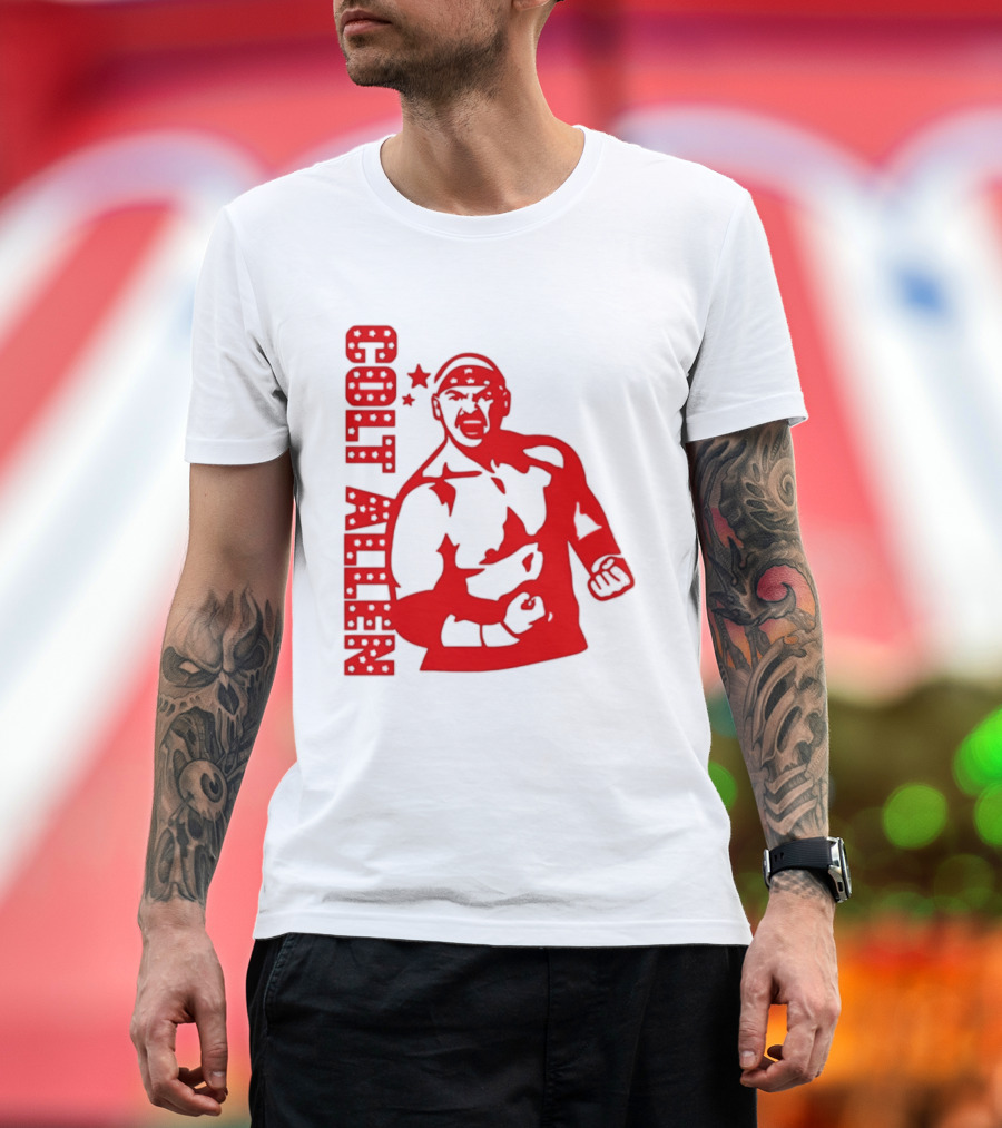 Bald Eagle Colt Allen Red Bold Star Striker T-Shirt