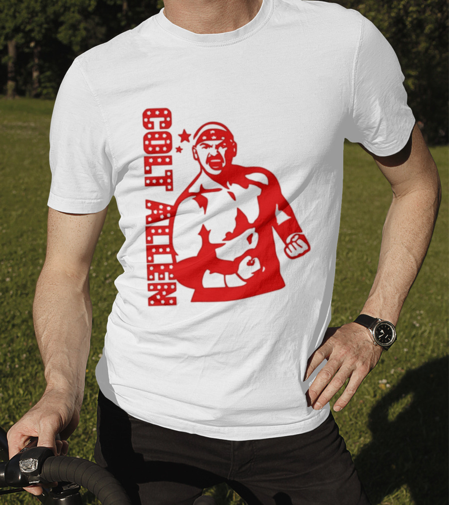Bald Eagle Colt Allen Red Bold Star Striker T-Shirt