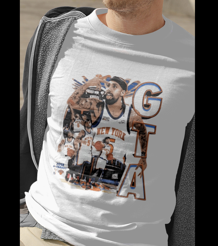 New York Knicks Jose Alvarado GTA Basketball 5 NYC T-Shirt