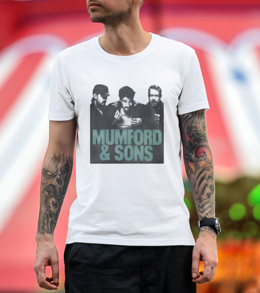 Mumford And Sons Bone Photo Prizefighter North America Tour 2026 T-Shirt