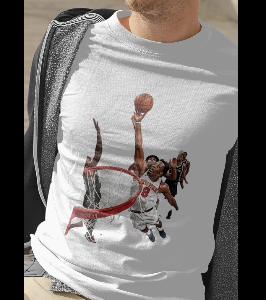Obi Toppin New York Knicks NBA Layup Action T-Shirt