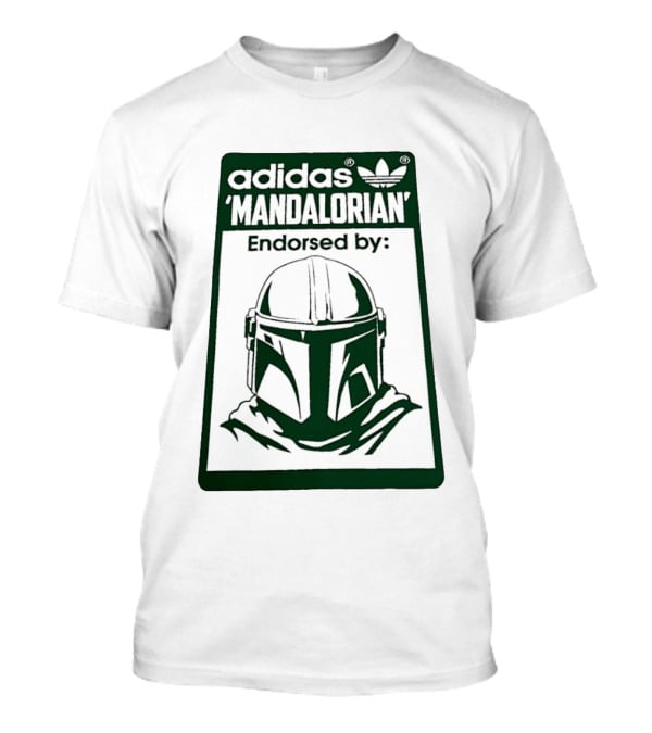 Adidas Mandalorian Endorsed By Star Wars Helmet T-Shirt
