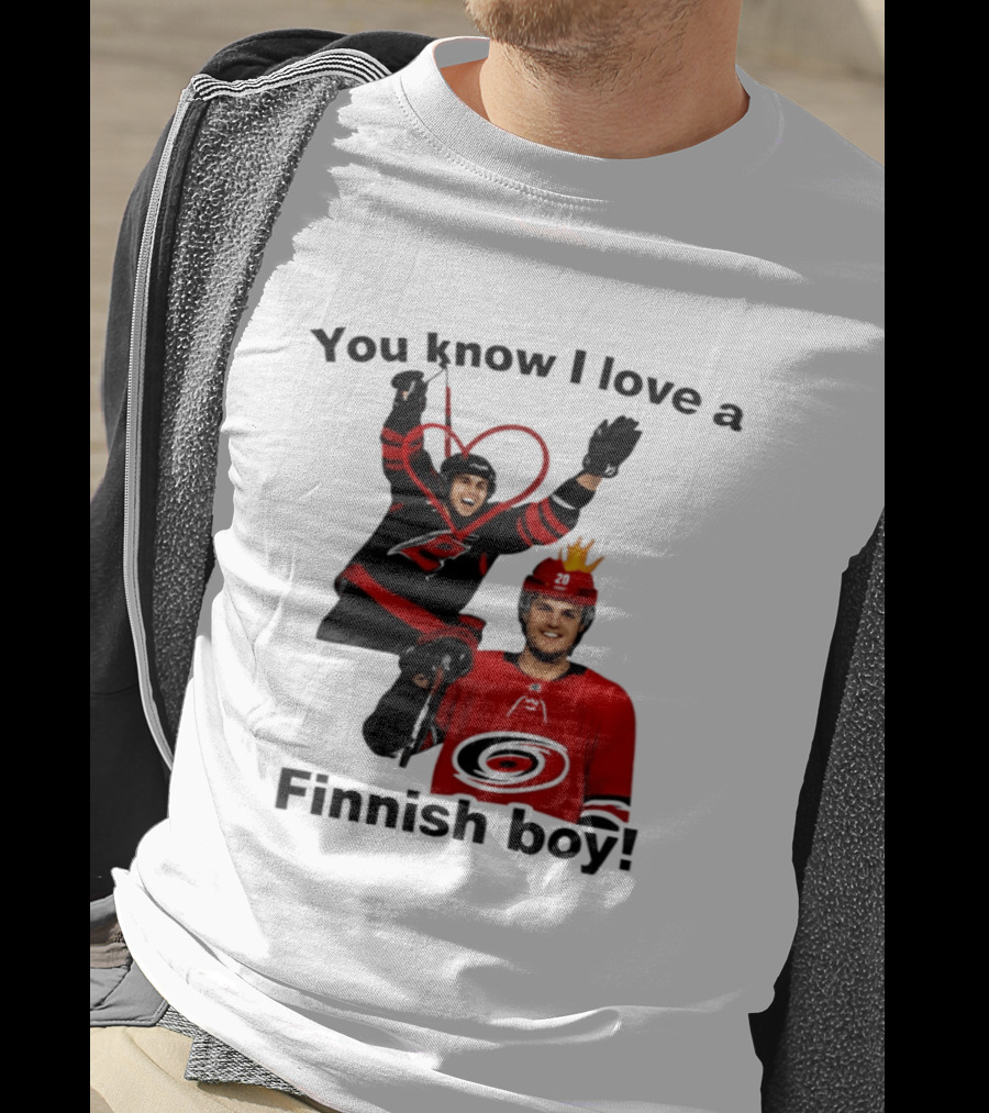 You Know I Love A Finnish Boy Carolina Hurricanes Celebration Fan Favorite T-Shirt