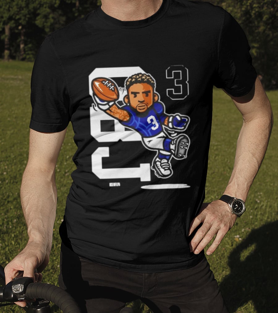 Odell Beckham Jr. 3 New York Giants Character Catch T-Shirt