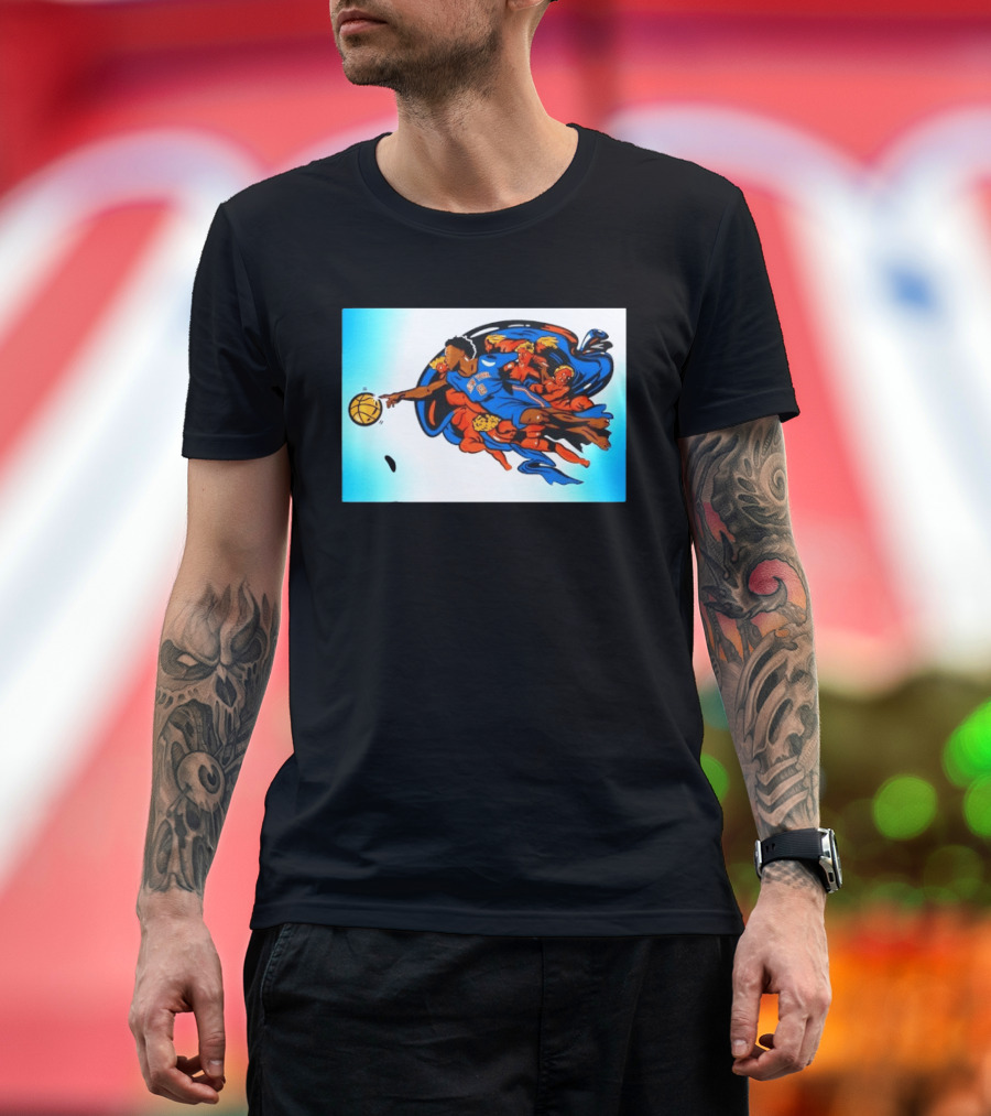 OG Anunoby New York Knicks Creation Of Adam Basketball T-Shirt