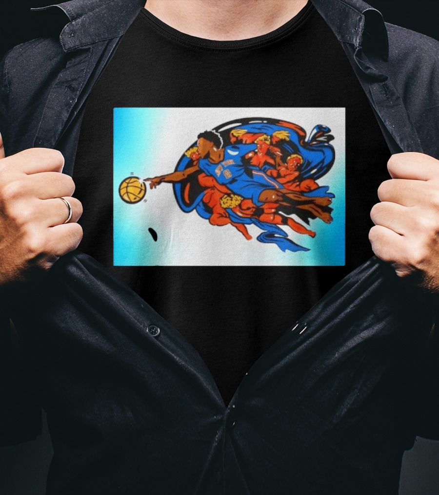OG Anunoby New York Knicks Creation Of Adam Basketball T-Shirt