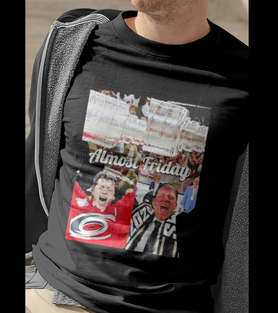 Rod Brind'Amour Almost Friday Ice Hockey Canadian Double Cup Celebration T-Shirt
