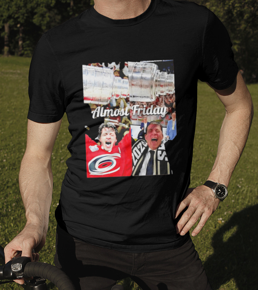 Rod Brind'Amour Almost Friday Ice Hockey Canadian Double Cup Celebration T-Shirt