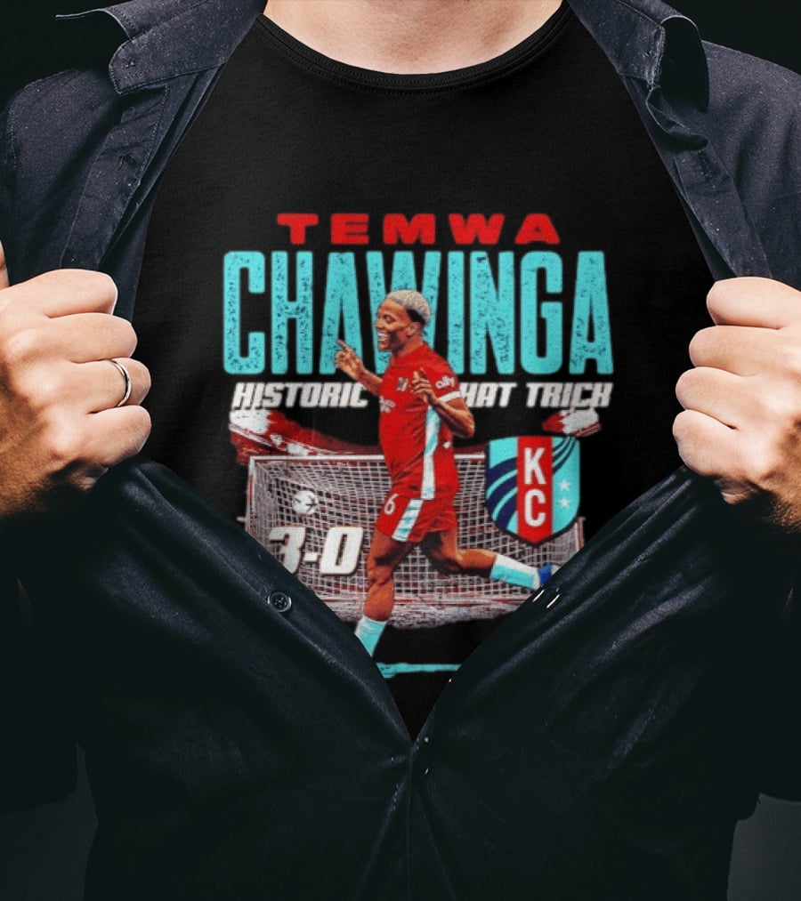 Temwa Chawinga KC Historic Hat Trick 3 0 T-Shirt