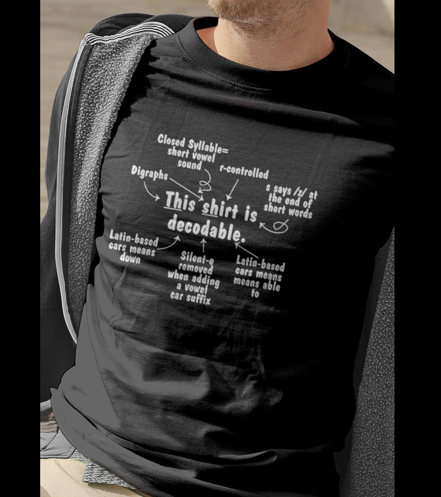 This Is Decodable Structured Literacy Reading Teacher Silent E Digraphs R Controlled Suffix T-Shirt