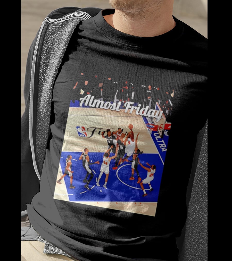 Almost Friday New York Knicks NBA Fit Game 4 Action Scene T-Shirt