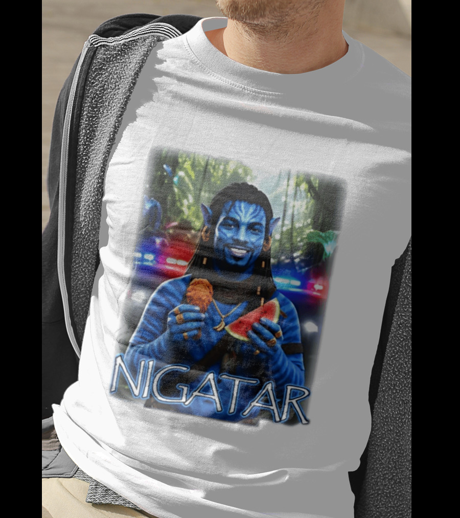 Nigatar Avatar Meme Watermelon And Chicken T-Shirt