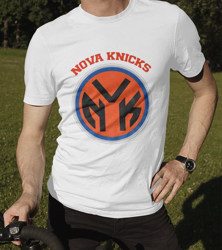Nova Knicks NVK Villanova Wildcats New York Knicks Basketball Mashup T-Shirt