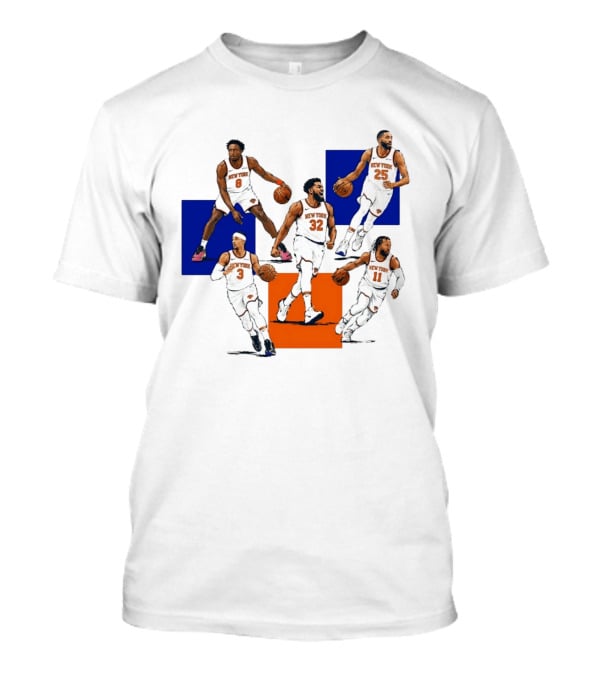 Og Anunoby Josh Hart Karl Anthony Towns Mikal Bridges Jalen Brunson New York Knicks Basketball Players T-Shirt