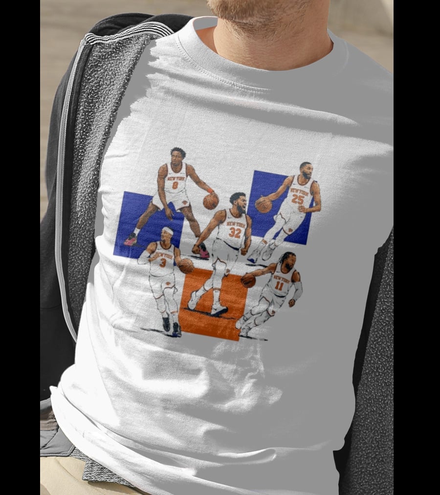 Og Anunoby Josh Hart Karl Anthony Towns Mikal Bridges Jalen Brunson New York Knicks Basketball Players T-Shirt
