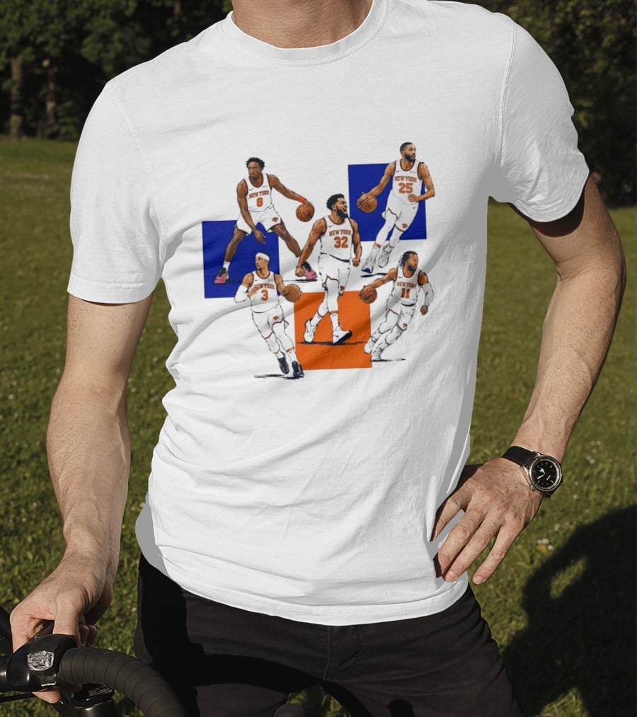 Og Anunoby Josh Hart Karl Anthony Towns Mikal Bridges Jalen Brunson New York Knicks Basketball Players T-Shirt