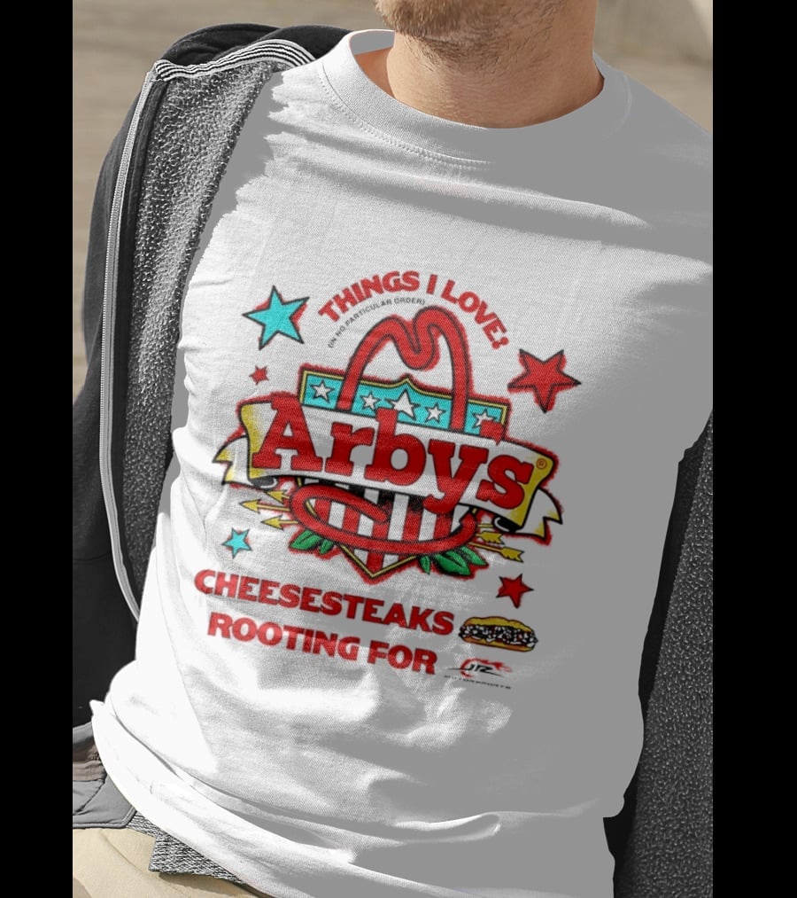 Sammy Smith Arby's Things I Love Cheesesteaks Jr Motorsports Racing Fan T-Shirt