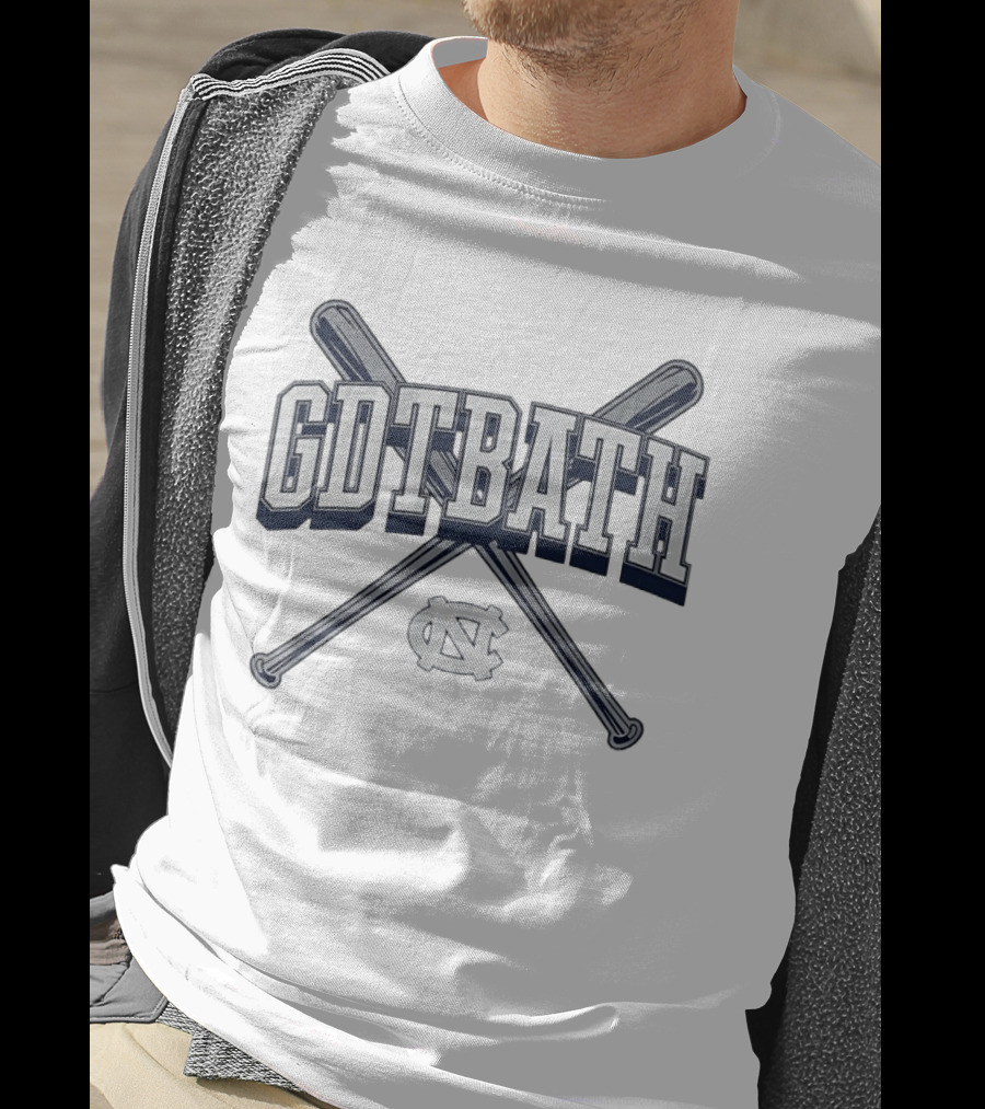 UNC Baseball GDTBATH Crossed Bats NC T-Shirt